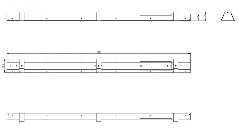 Светильник светодиодный FLL 02-40-850-C90 (40 Вт, 4733 Лм, 1,5 m, 2,7 кг) Ферекс